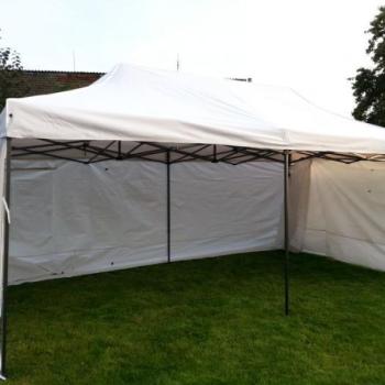 Tradgard Kerti pavilon DELUXE 3 x 6 m krémes + oldalfal kép