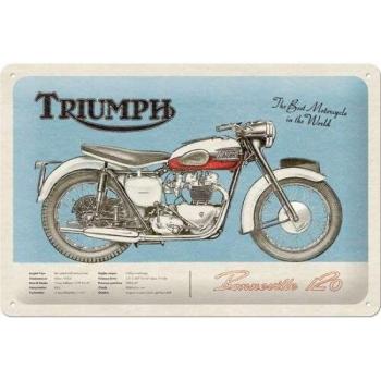 Triumph Bonneville 120 - Fémtábla kép