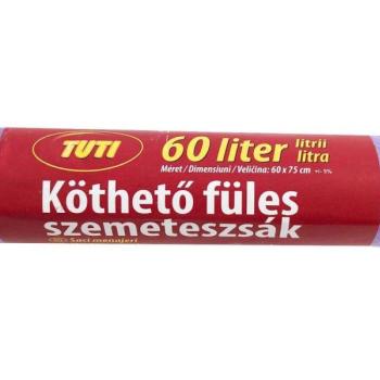 Tuti Köthető füles szemeteszsák 60 l (16 db / tekercs) - Lila kép