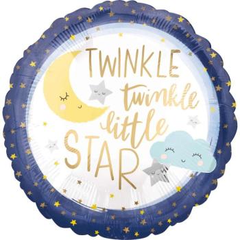 Twinkle, twinkle, little star Fólia lufi 43 cm kép