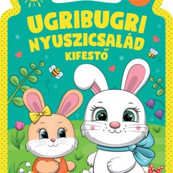 Ugribugri nyuszicsalád kifestő kép