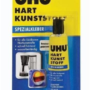 UHU Hart Kunststoff 33 ml/30 g - kemény műanyagokhoz kép