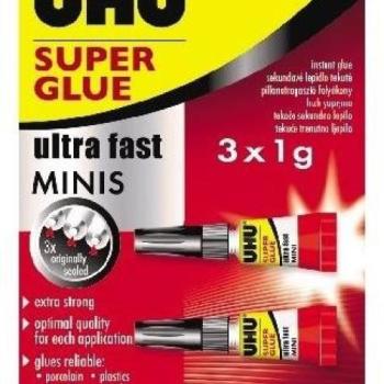 UHU Super Glue Minis 3 x 1 g kép