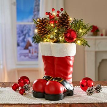 Újévi dísz Santa csizmája kép