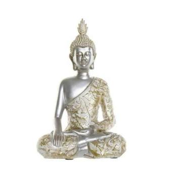 Ülő Buddha Figura Ezüst-Arany kép