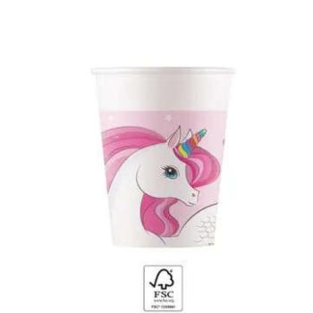 Unicorn Rainbow Colors, Unikornis papír pohár 8 db-os 200 ml FSC kép