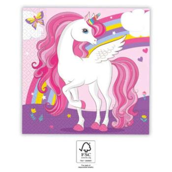 Unicorn Rainbow Colors, Unikornis szalvéta 20 db-os 33x33 cm FSC kép