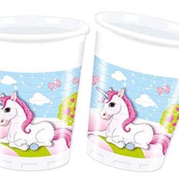 Unicorn, Unikornis műanyag pohár 8 db-os 200 ml kép