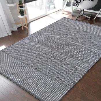 Univerzális szürke szőnyeg finom mintával Szélesség: 80 cm | Hossz: 150 cm kép