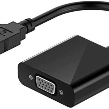 USB 3.0 / VGA video adapter, fekete kép