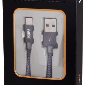 USB adat- és töltőkábel C típus 1 m kép