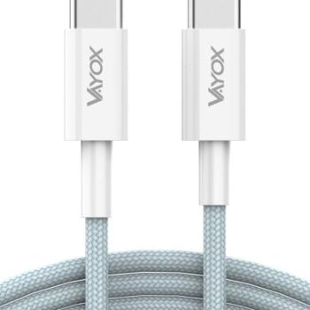 USB-C kábel USB-C két vég 65W 3A 1m - prémium kép