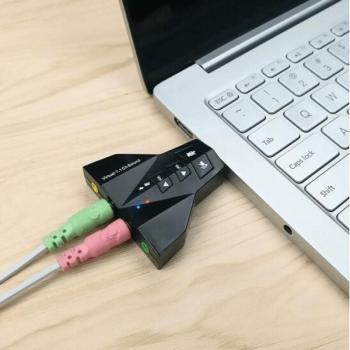 USB-s hangkártya, 7.1-es hangzással kép