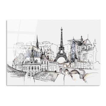 Üveg kép 70x100 cm Paris – Wallity kép