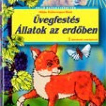 Üvegfestés - Állatok az erdőben kép