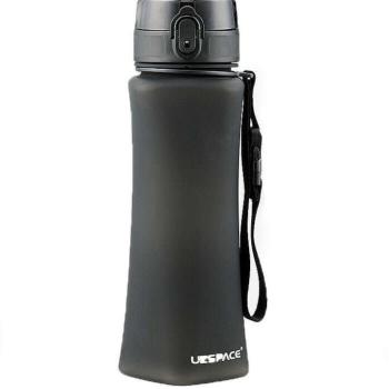 Uzspace Tritan slim kulacs, BPA-mentes, fekete 700ml kép