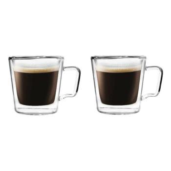 Vialli Design DIVA duplafalú üveg espresso csésze 80 ml, 2 db kép