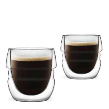 Vialli Design SFERICO duplafalú üveg espresso csésze 70 ml, 2 db kép