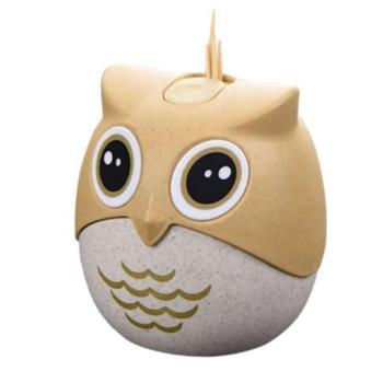 Vicces fogpiszkáló tartó, Pufo Happy Owly, 8 cm kép