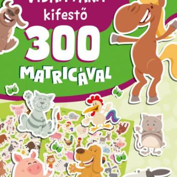 Vidám farm kifestő 300 matricával kép