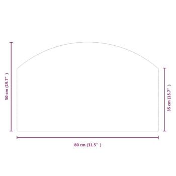 vidaXL kandalló-üveglap 80 x 50 cm kép