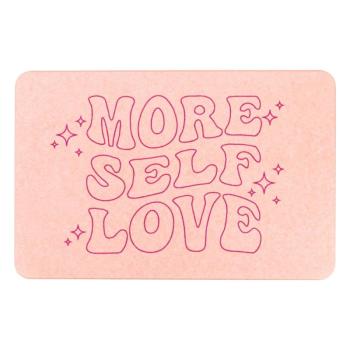 Világos rózsaszín fürdőszobai kilépő 39x60 cm More Self Love – Artsy Doormats kép