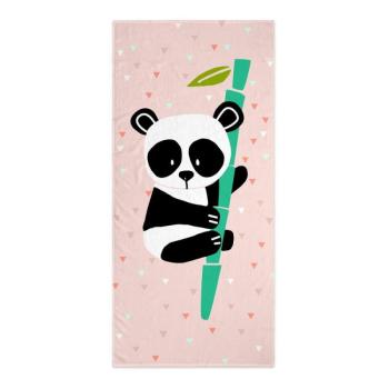 Világos rózsaszín gyerek fürdőlepedő 150x70 cm Panda – Moshi Moshi kép