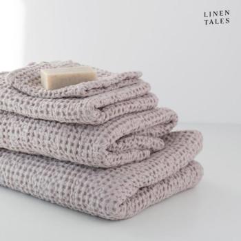 Világos rózsaszín törölköző és fürdőlepedő készlet 3 db-os Honeycomb – Linen Tales kép