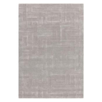 Világosszürke gyapjú szőnyeg 120x170 cm Maze – Asiatic Carpets kép