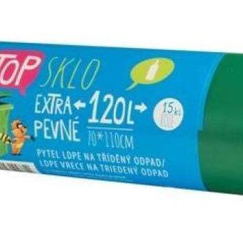 VIPOR LDPE Top üveghez 120 l, 15 db, zöld kép