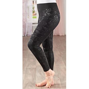 Virágmintás fleece leggings Vivadia kép