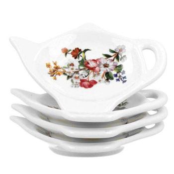Virágos porcelán teafiltertartó - 1 darab - Vintage Flowers kép