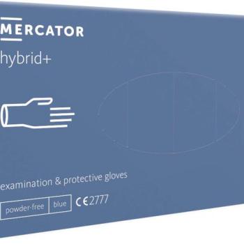 Vizsgáló, orvosi, szerelőkesztyű MERCATOR hybrid+ vinyl L méretbe... kép