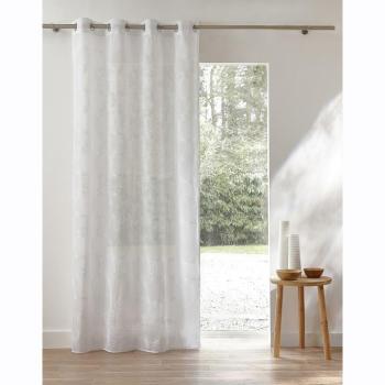 Voile etamin függöny hímzett körökkel, szemes végekkel kép