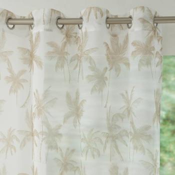 Voile függöny pálmafa mintával kép