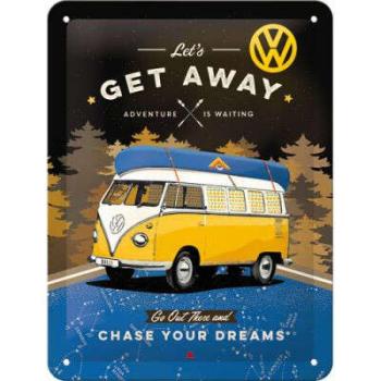 Volkswagen Bulli T1 - Get Away - Fémtábla kép