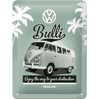 Volkswagen – VW Retro Bulli – Fémtábla kép