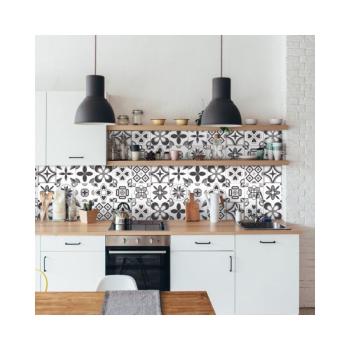 Wall Decal Cement Tiles Azulejos Erico 24 db-os falmatrica szett, 15 x 15 cm - Ambiance kép