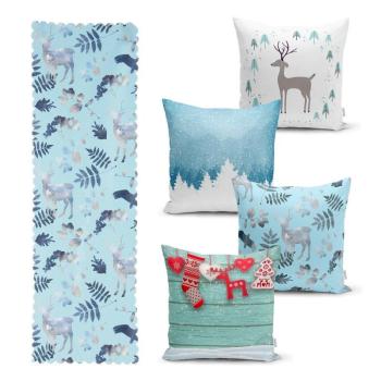 Winter Wonderland 4 db karácsonyi párnahuzat és asztali futó szett - Minimalist Cushion Covers kép