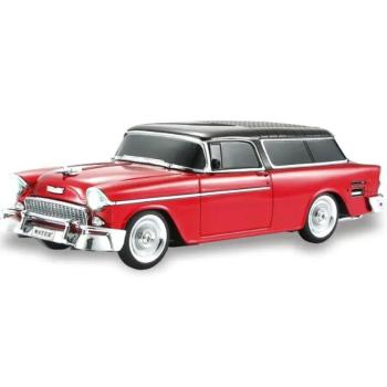 WSTER 1955-ös Chevrolet Nomad formájú Bluetooth hangszóró, USB port, TF kártyahely, piros kép