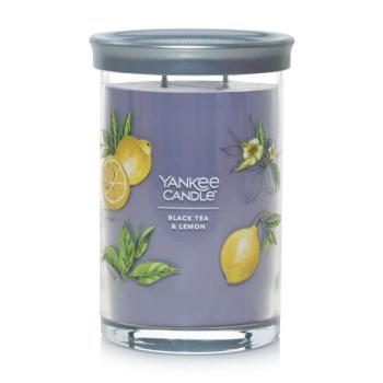 Yankee Candle Signature Black Tea &amp; Lemon Tumbler Illatgyertya 567g kép