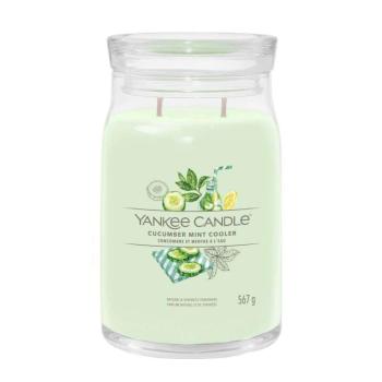 Yankee Candle Signature Cucumber Mint Cooler Illatgyertya 567g kép