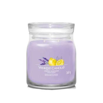 Yankee Candle Signature Lemon Lavender Illatgyertya 368g kép