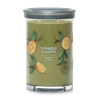 Yankee Candle Signature Sage &amp; Citrus Tumbler Illatgyertya 567g kép