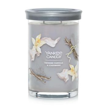 Yankee Candle Signature Smoked Vanilla &amp; Cashmere Tumbler Illatgy... kép