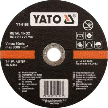 Yato fémtárcsa 230 x 22 x 2,0 mm INOX kép