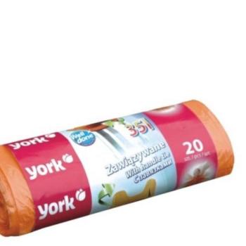 YORK szemeteszsákok 35 l, 20 darab kép