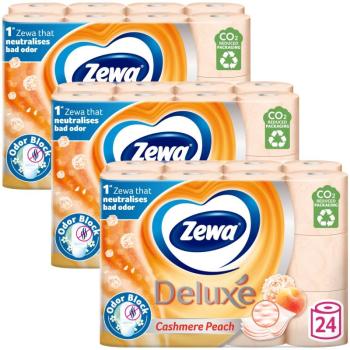 Zewa Deluxe Cashmere Peach 3 rétegű Toalettpapír 3x24 tekercs kép