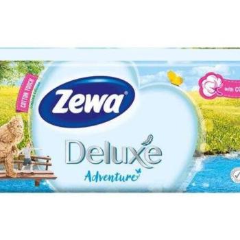 Zewa Deluxe papír zsebkendő, 3 rétegű 10x10db illatmentes (53520-00) kép