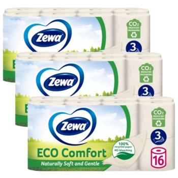 Zewa Eco Comfort 3 rétegű Toalettpapír 3x16 tekercs kép